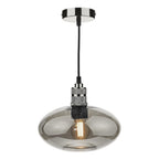 AID6510A Aiden Easy Fit Pendant Smoked Glass