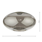 AID6510A Aiden Easy Fit Pendant Smoked Glass