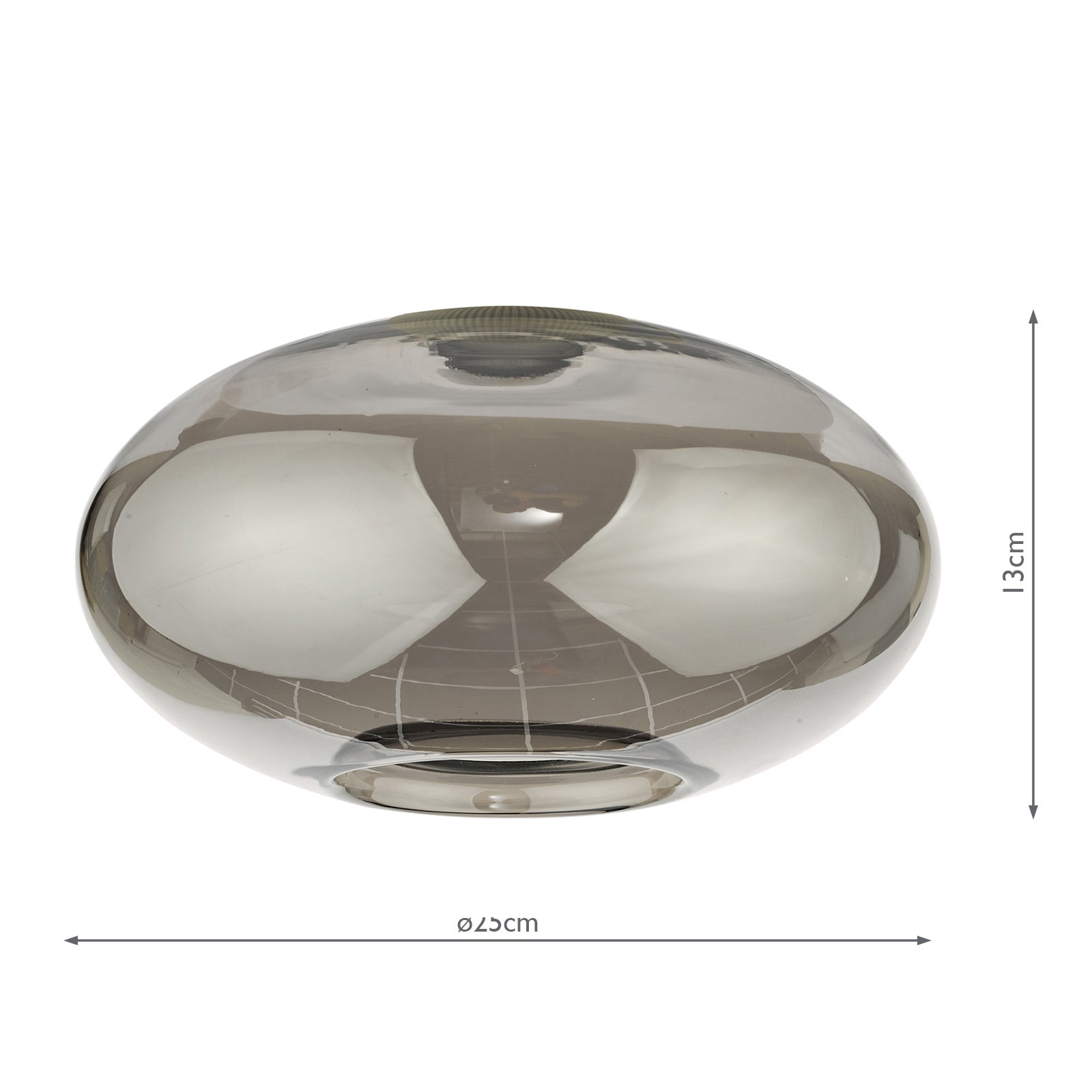 AID6510A Aiden Easy Fit Pendant Smoked Glass