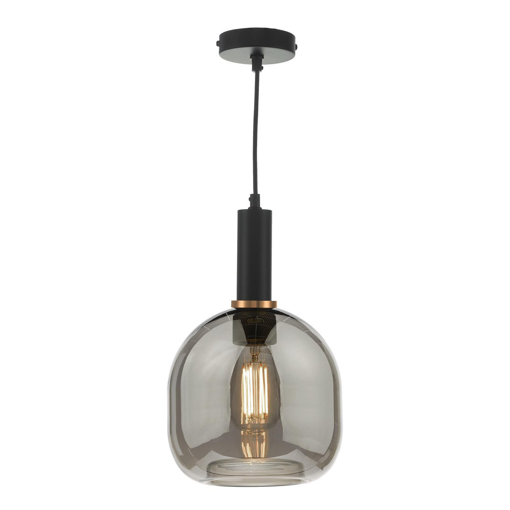 AID6510C Aiden Easy Fit Pendant Smoked Glass