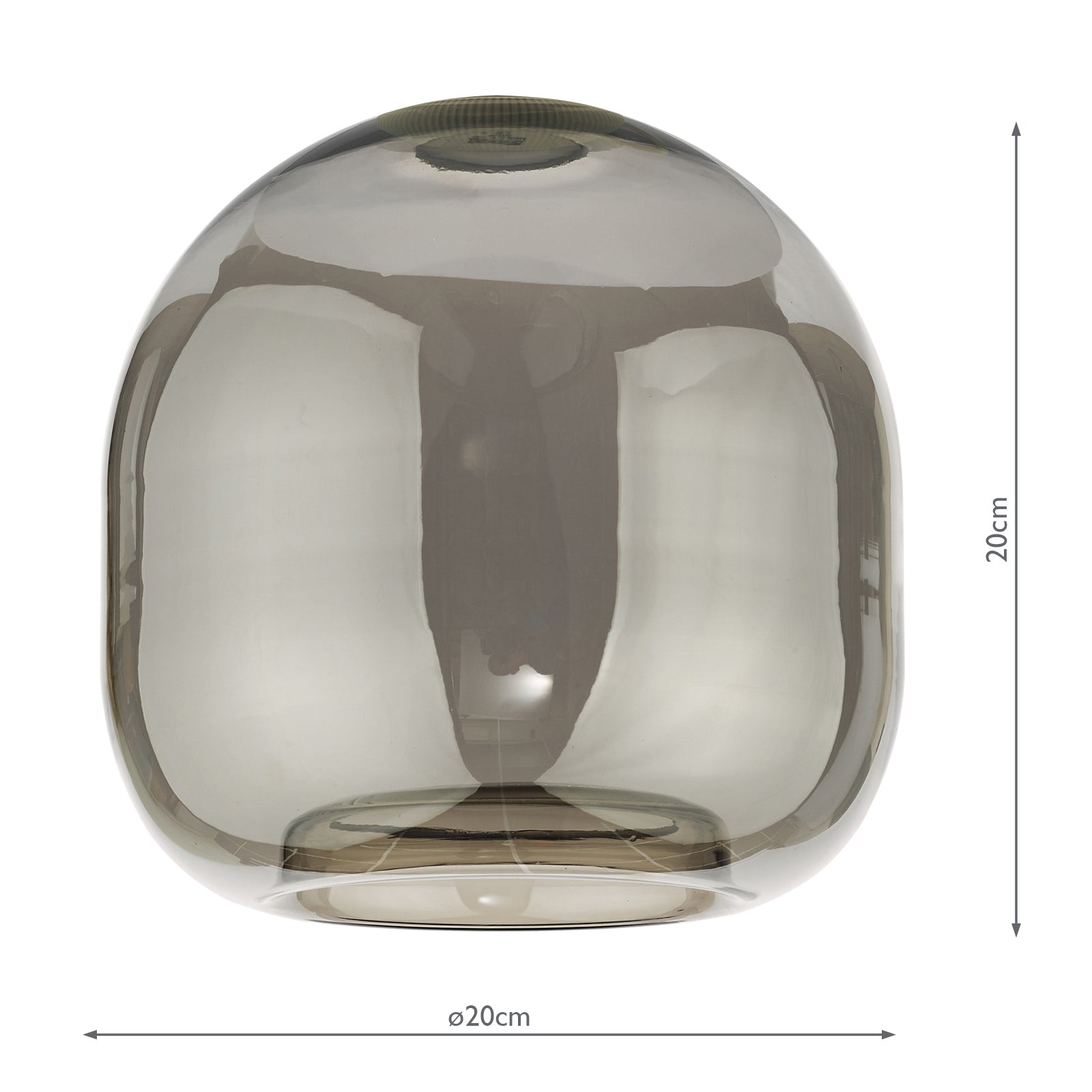 AID6510C Aiden Easy Fit Pendant Smoked Glass