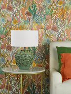 AIL4224-PYR142 Ailsa Table Lamp Green Ceramic With Shade