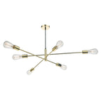 ALA0635 Alana 6 Light Armed Pendant Polished Gold