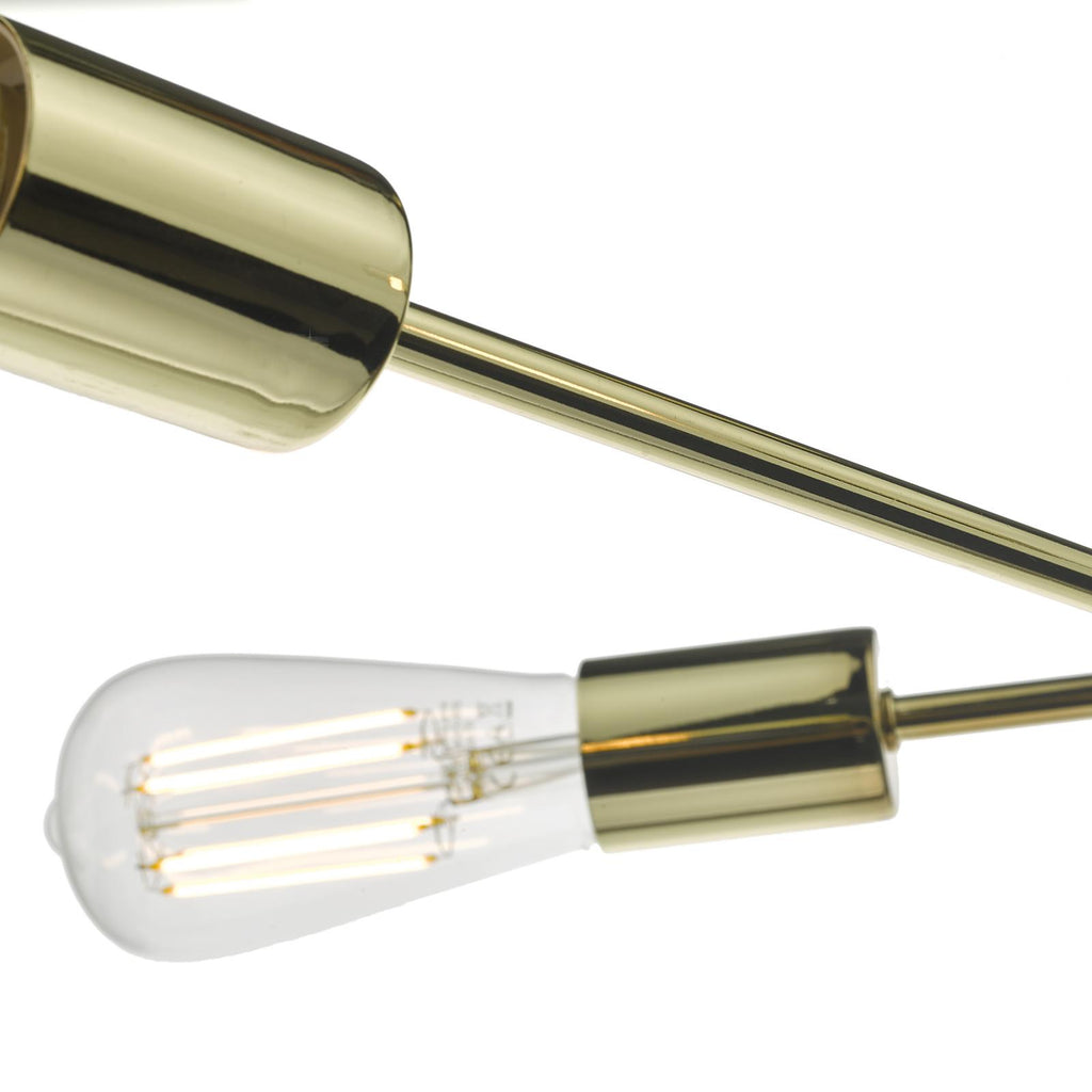 ALA0635 Alana 6 Light Armed Pendant Polished Gold
