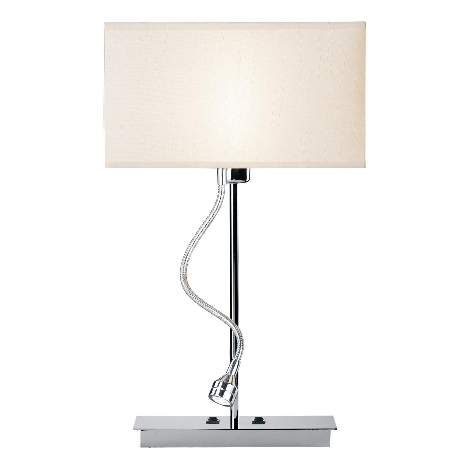 AMA4050-S1021 Amalfi Table Lamp Polished Chrome With Shade LED