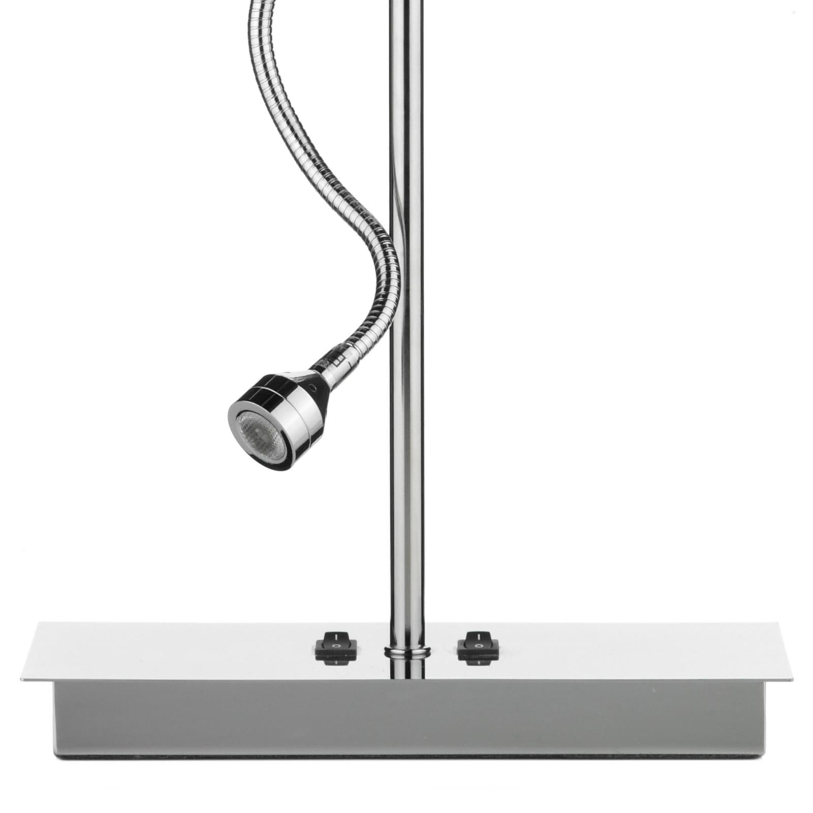 AMA4050-S1021 Amalfi Table Lamp Polished Chrome With Shade LED