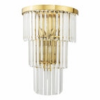 ANG3035 Angel 6 Light Wall Light Crystal and Antique Gold