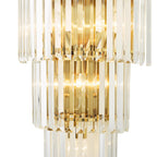 ANG3035 Angel 6 Light Wall Light Crystal and Antique Gold