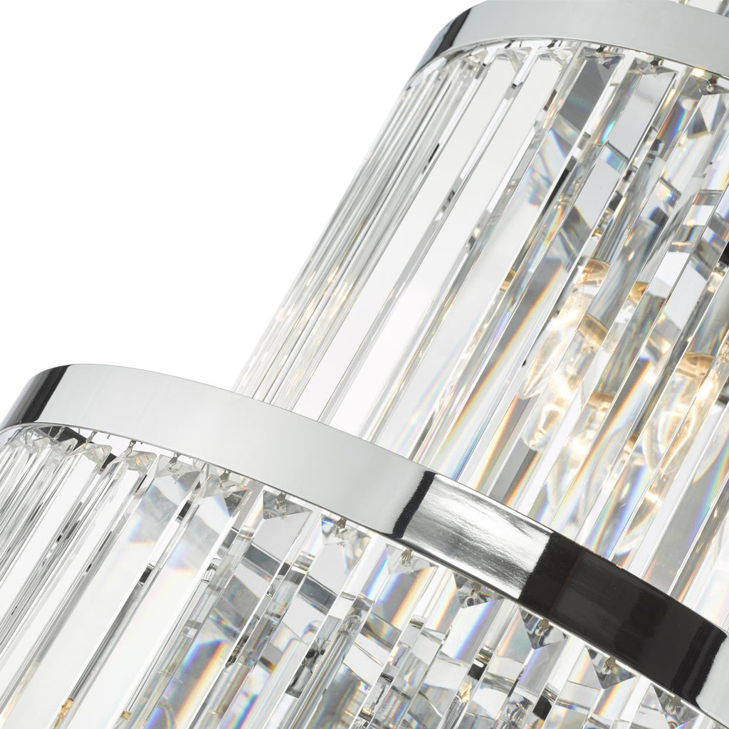 ANG3308 Angel 28 Light Chandelier Crystal and Polished Chrome