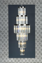 ANG3308 Angel 28 Light Chandelier Crystal and Polished Chrome