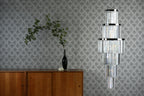 ANG3308 Angel 28 Light Chandelier Crystal and Polished Chrome