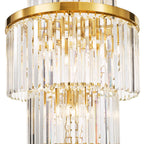 ANG3335 Angel 28 Light Chandelier Crystal and Antique Gold