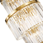 ANG3335 Angel 28 Light Chandelier Crystal and Antique Gold