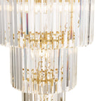 ANG3335 Angel 28 Light Chandelier Crystal and Antique Gold