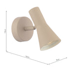 ARN0729 Arnel Single Spotlight Satin Taupe
