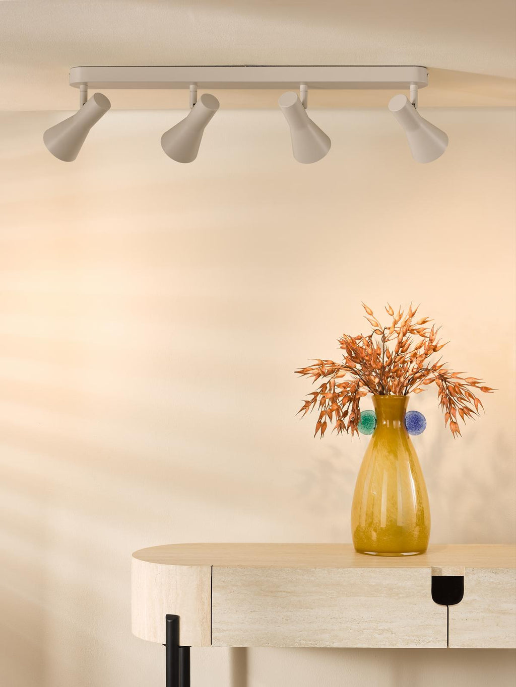 ARN8429 Arnel 4 Light Bar Spotlight Satin Taupe
