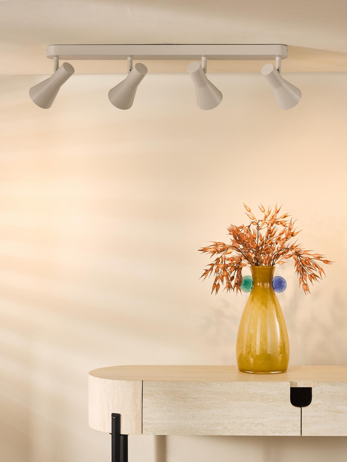ARN8429 Arnel 4 Light Bar Spotlight Satin Taupe