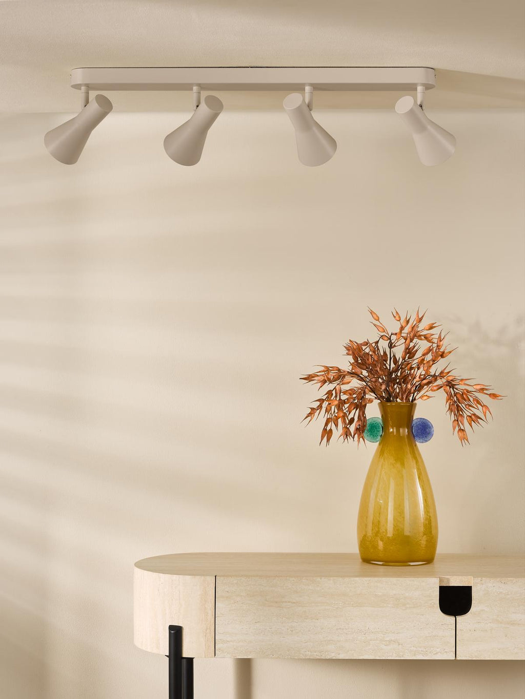 ARN8429 Arnel 4 Light Bar Spotlight Satin Taupe