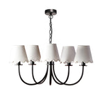 BEC0522-NER262 Becca 5 Light Armed Pendant Matt Black With Shade