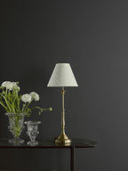 BLE4175 Blenheim Table Lamp Antique Brass With Shade