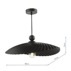BOU6522 Bouvier Easy Fit Pendant Matt Black