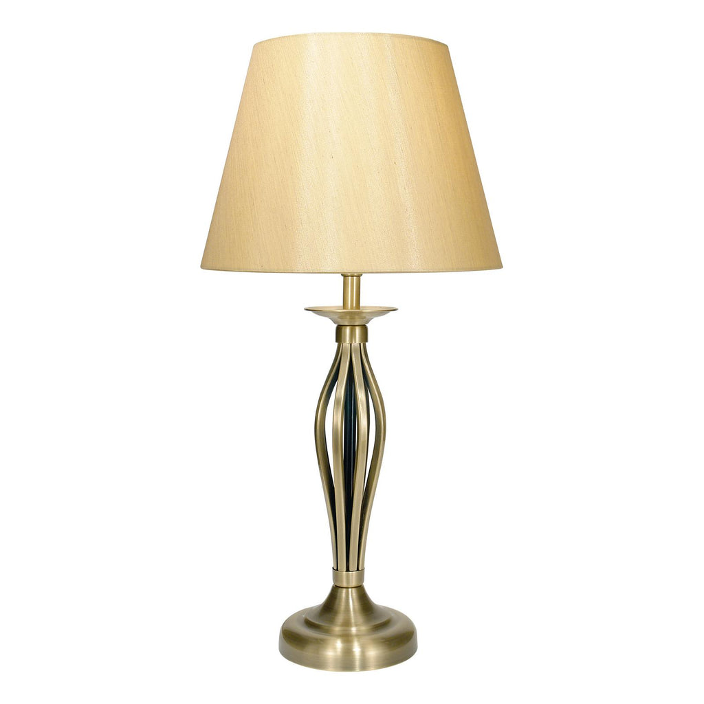 BYB4075 Bybliss Table Lamp Antique Brass and Gold With Shade