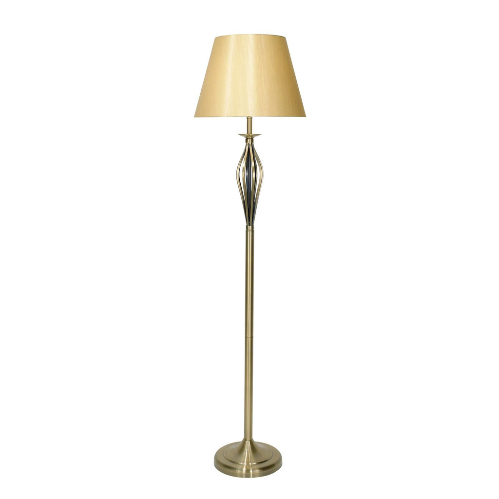 BYB4975 Bybliss Floor Lamp Antique Brass and Gold With Shade
