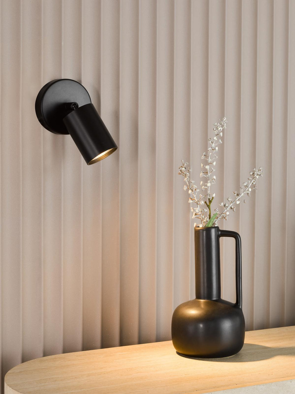 CAW0722 Cawley Single Spotlight Matt Black