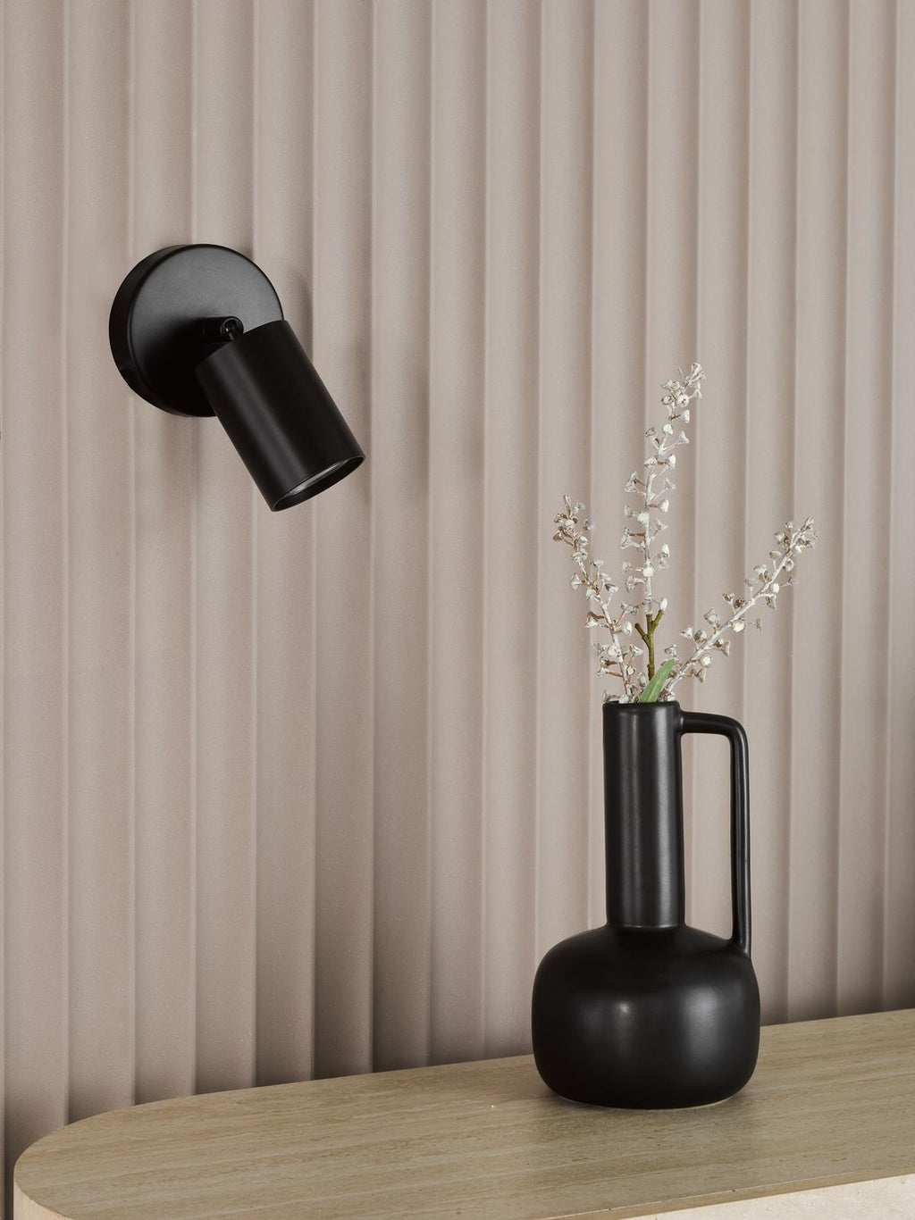 CAW0722 Cawley Single Spotlight Matt Black