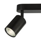 CAW8422 Cawley 4 Light Plate Spotlight Matt Black