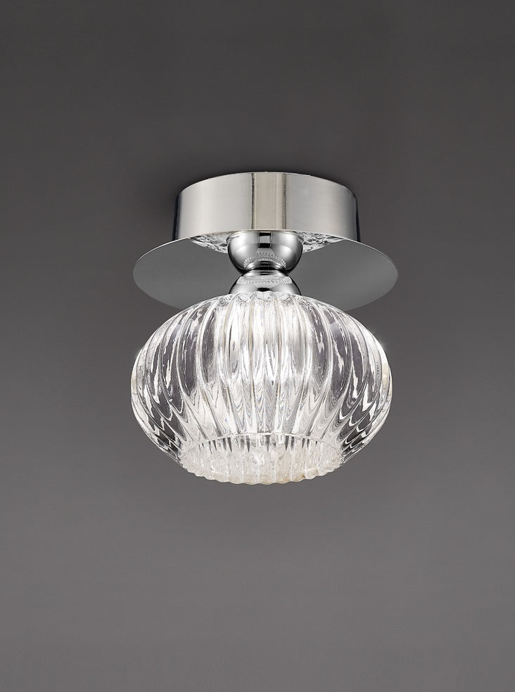 CF5749 Tizzy 1 Light Ceiling Flush Chrome (S)