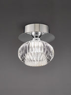 CF5749 Tizzy 1 Light Ceiling Flush Chrome (S)