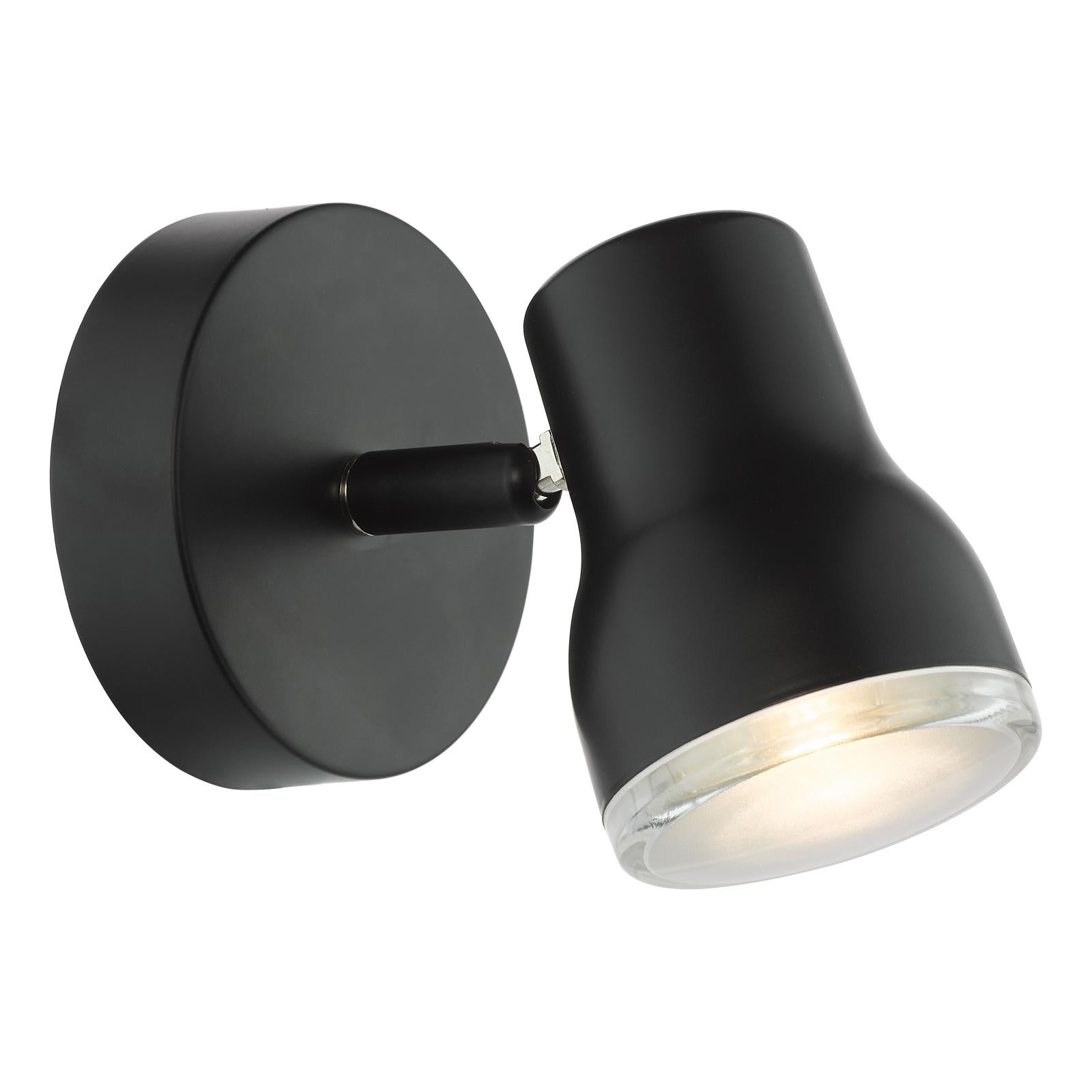 CLI0722 Clint Bathroom Wall Spot Light Matt Black IP44