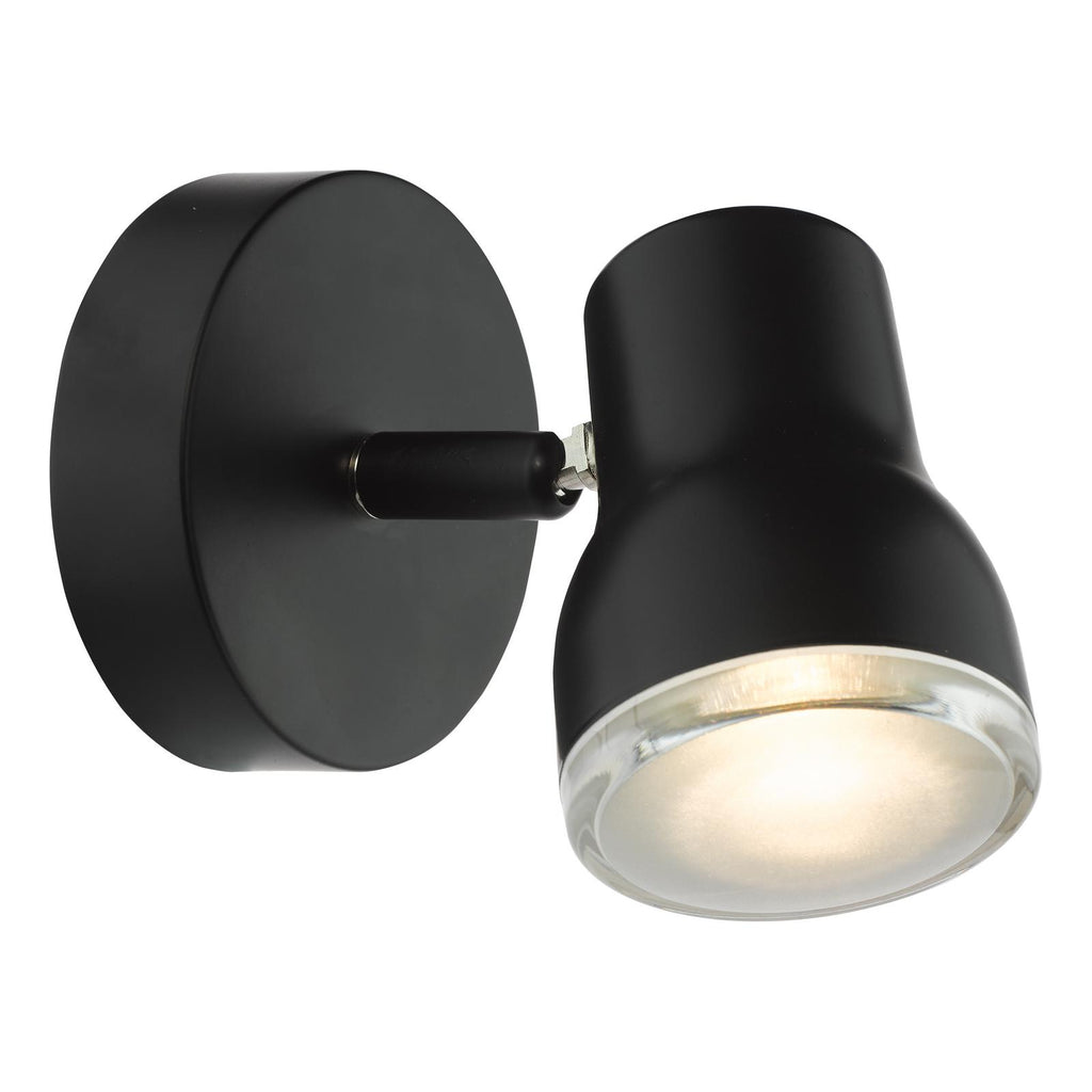CLI0722 Clint Bathroom Wall Spot Light Matt Black IP44