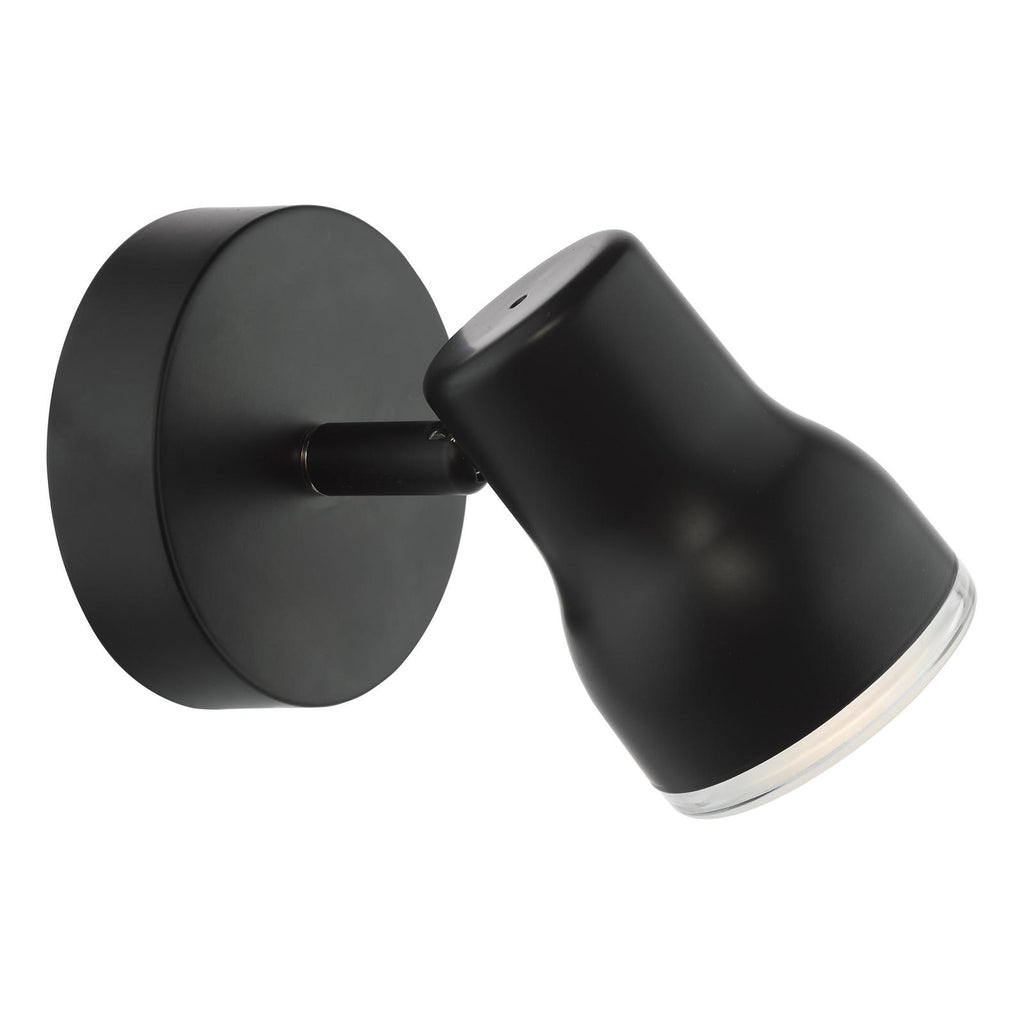 CLI0722 Clint Bathroom Wall Spot Light Matt Black IP44