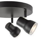 CLI7622 Clint 3 Light Bathroom Ceiling Spot Light Matt Black IP44