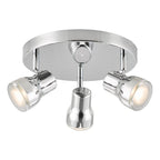 CLI7650 Clint 3 Light Bathroom Ceiling Spot Light Polished Chrome IP44