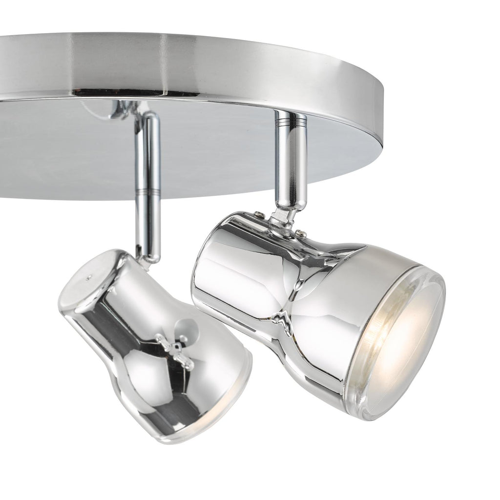 CLI7650 Clint 3 Light Bathroom Ceiling Spot Light Polished Chrome IP44