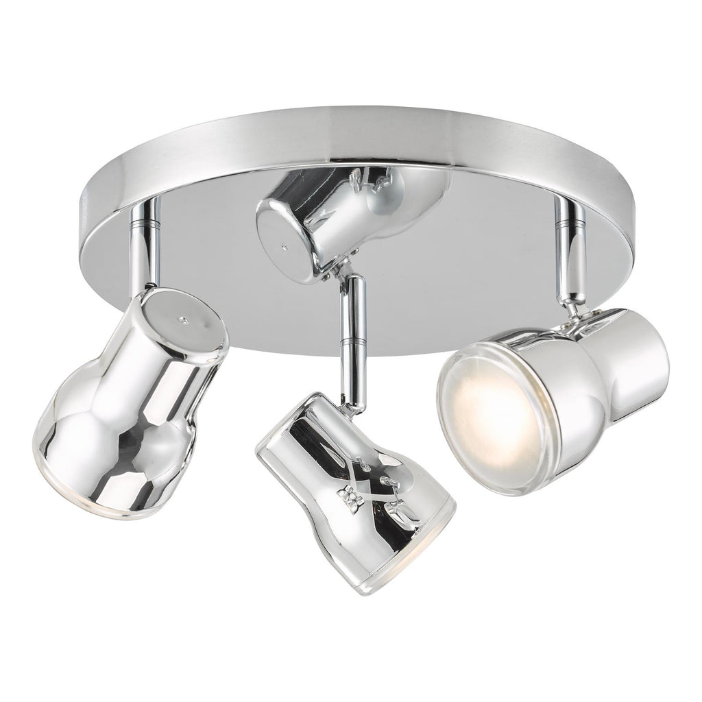 CLI7650 Clint 3 Light Bathroom Ceiling Spot Light Polished Chrome IP44