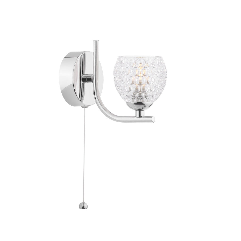 GL6 Mix & Match Dimpled Style Clear Glass Shade Only G9 8cm (S)