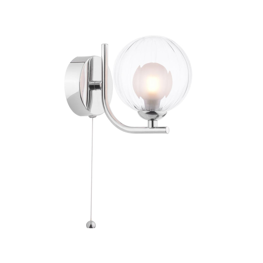 CRA0750-20 Cradle Wall Light Polished Chrome With Clear/Opal Glass