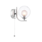 CRA0750-20 Cradle Wall Light Polished Chrome With Clear/Opal Glass