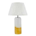DEA4226-ULY1615 Deandra Table Lamp Yellow Glass With Shade