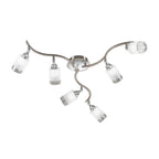 DP40026 Campani 6 Light Ceiling Flush Chrome / Satin Nickel (S)