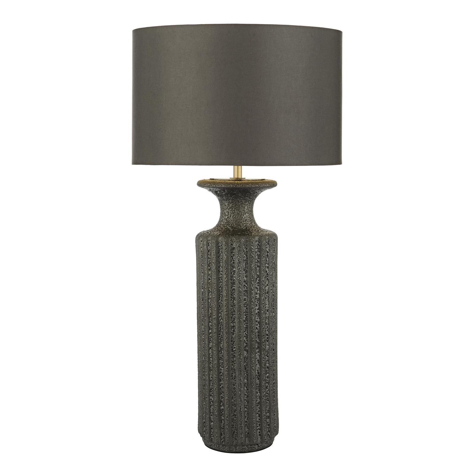 DUG4222-BOK4232RS-X Dugan Table Lamp Black Ceramic With Shade