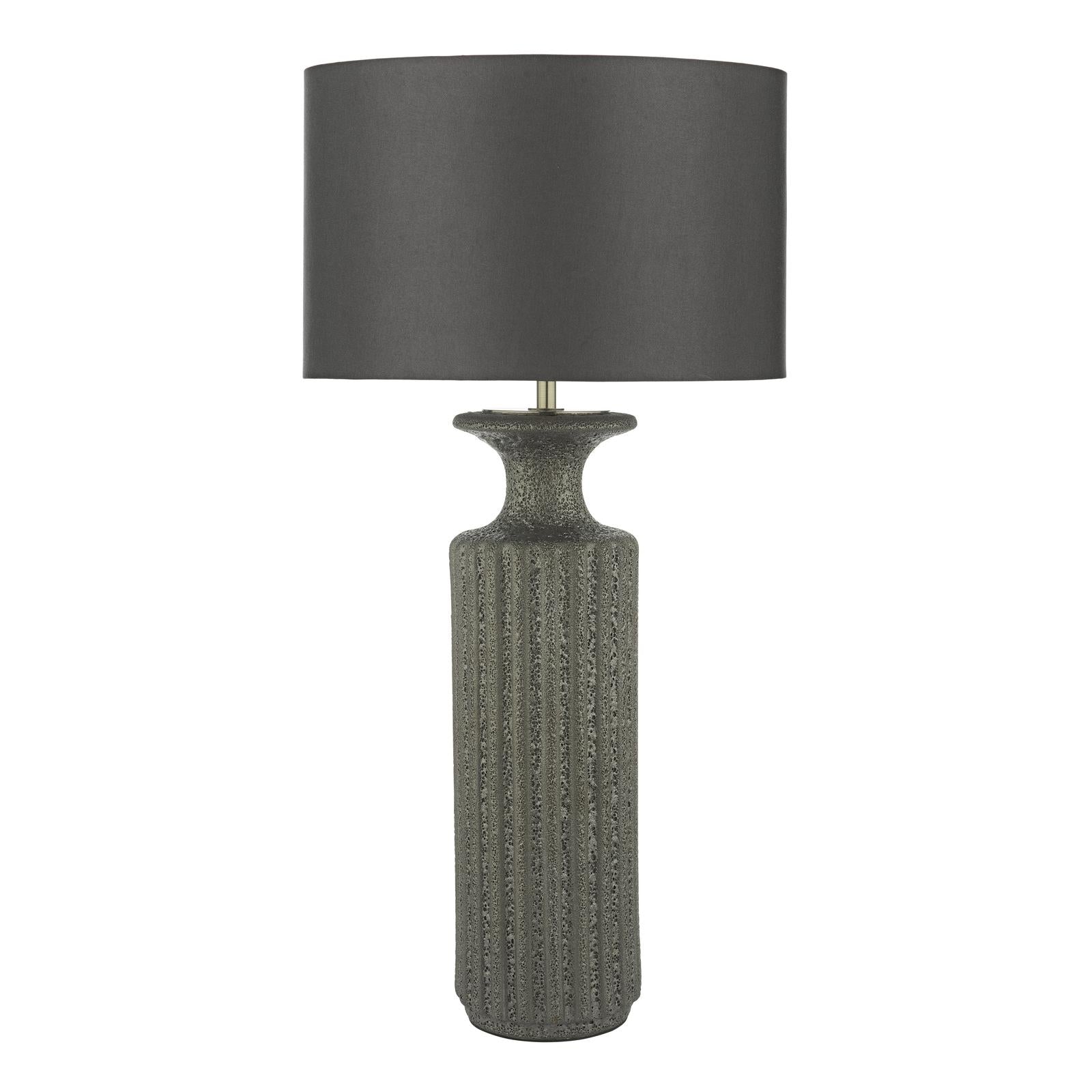 DUG4222-BOK4232RS-X Dugan Table Lamp Black Ceramic With Shade