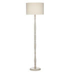 DUN4933 Dunlop Floor Lamp Matt Cream With Shade