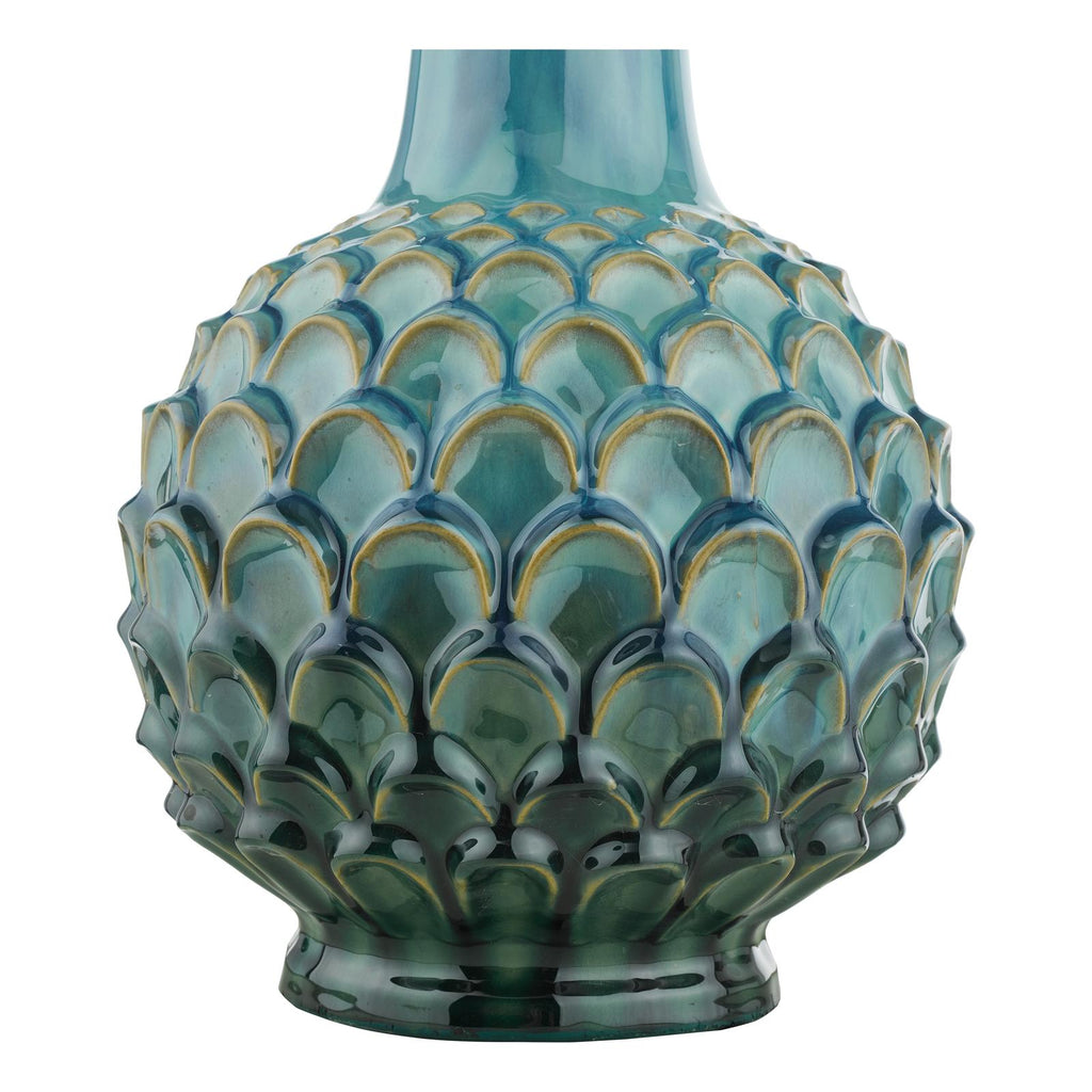EDL4223-VOY1422 Edlyn Table Lamp Blue Ceramic With Shade