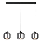 EIL0322 Eileen 3 Light Bar Pendant Matt Black LED