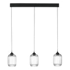 EIL0322 Eileen 3 Light Bar Pendant Matt Black LED